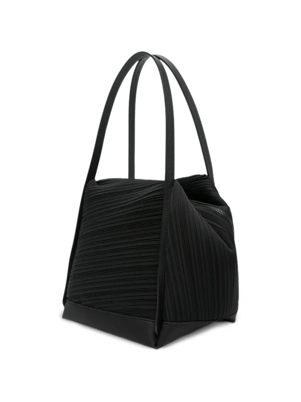 Pleats Please Issey Miyake Pleated Tote Bag | Black | FARFETCH CA