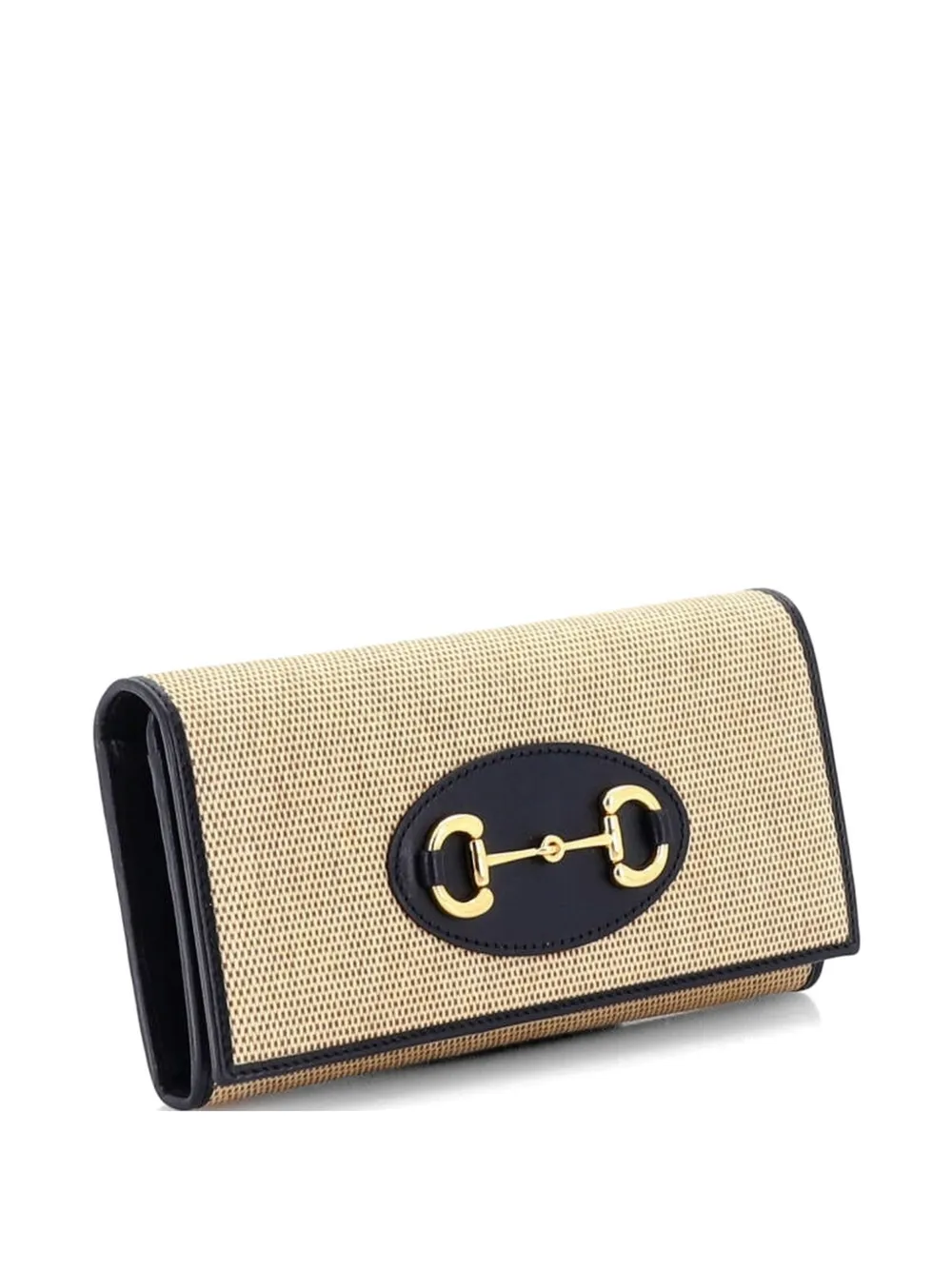  Gucci Pre-owned Pochette Portefeuille à Bandoulière Horsebit 1955 En Cuir Avec Chaîne - Tons Neutres 