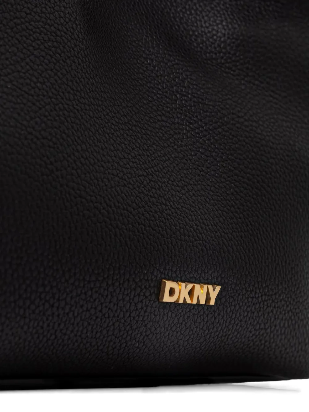 DKNY Paula geknoopte shopper van bewerkt leer Zwart