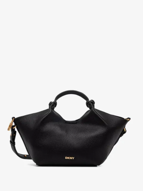 DKNY Paula knotted pebbled-leather tote bag