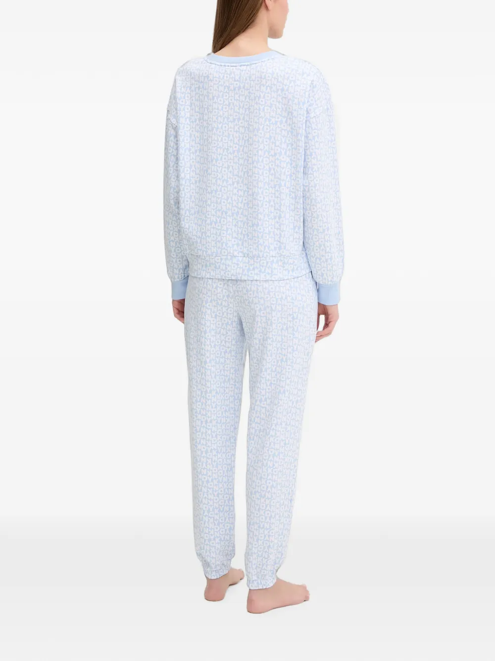 DKNY Trainingsbroek met logoprint Blauw