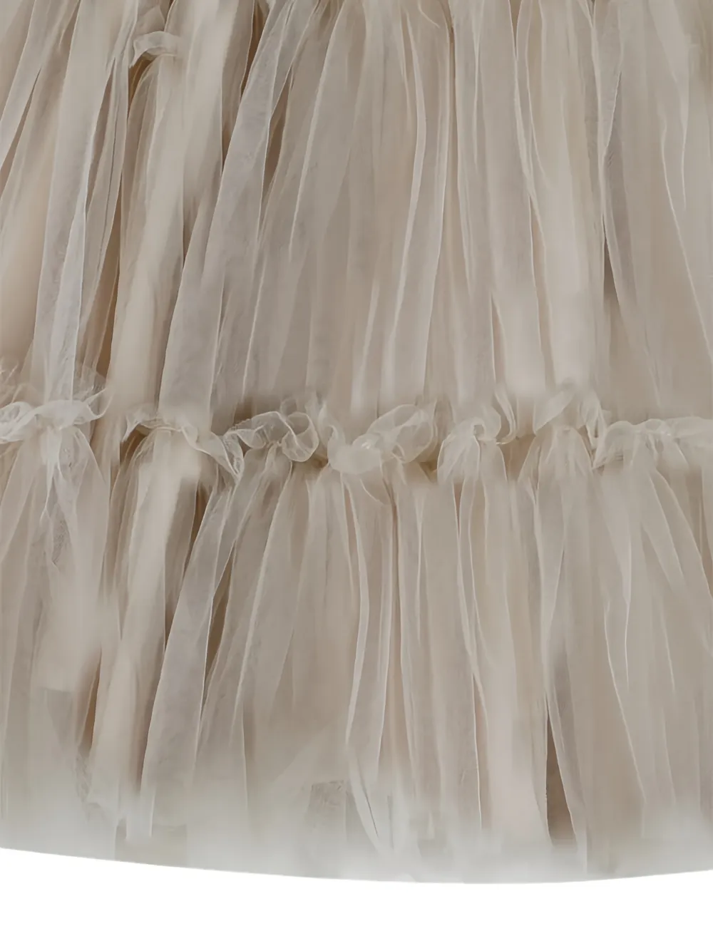 Donsje Jurk met textuur Beige