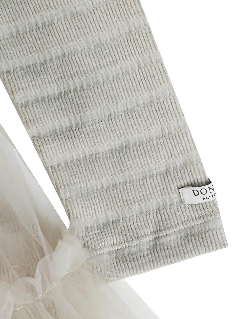 Donsje Jurk met textuur Beige