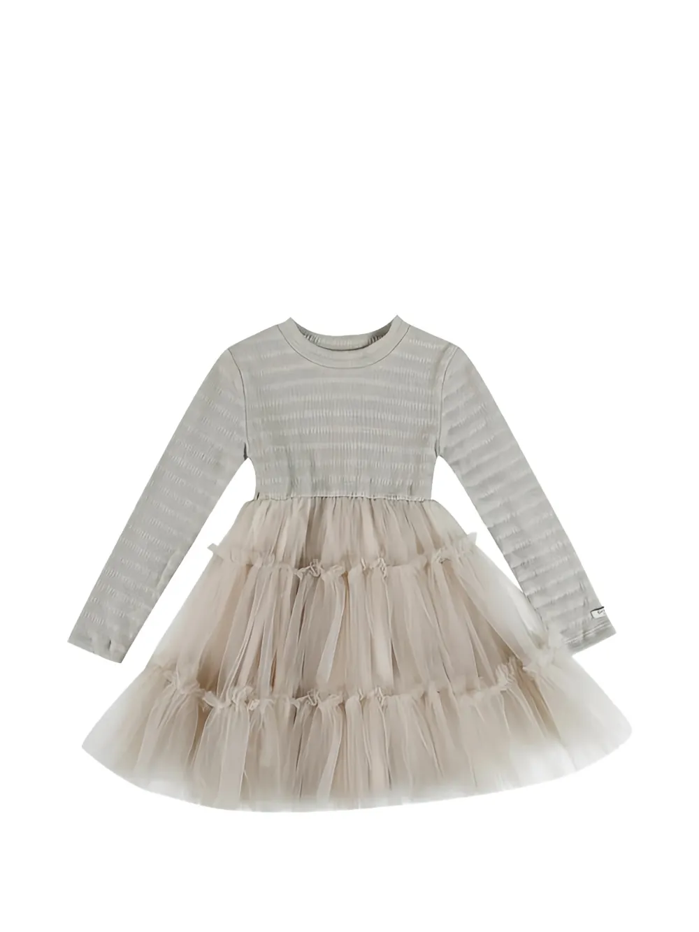 Donsje textured tiered dress - Toni neutri