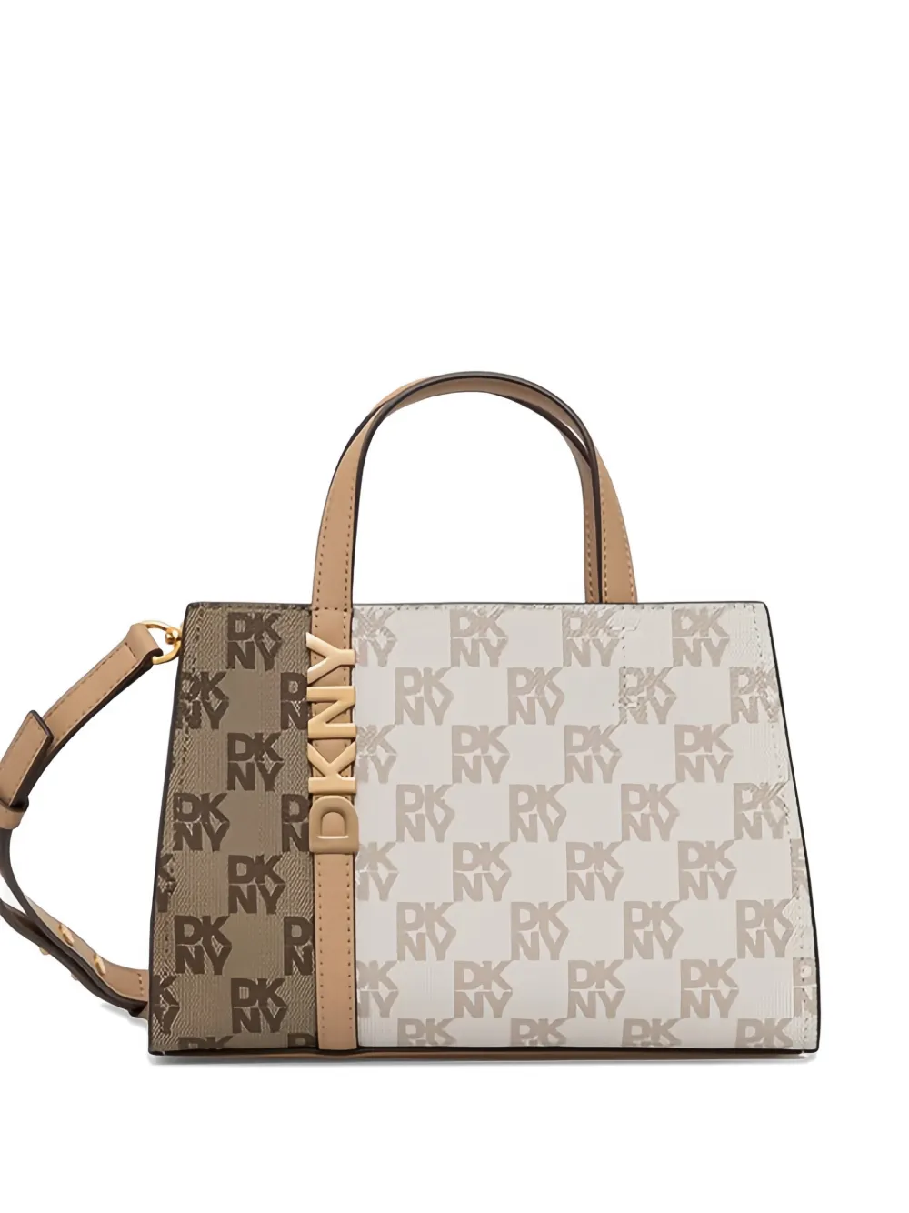 DKNY small Avril monogram-pattern crossbody bag - Toni neutri