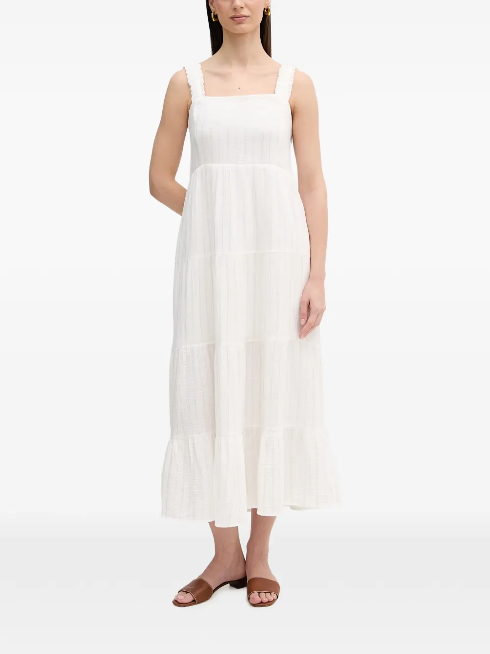 DKNY Abito a righe - Bianco