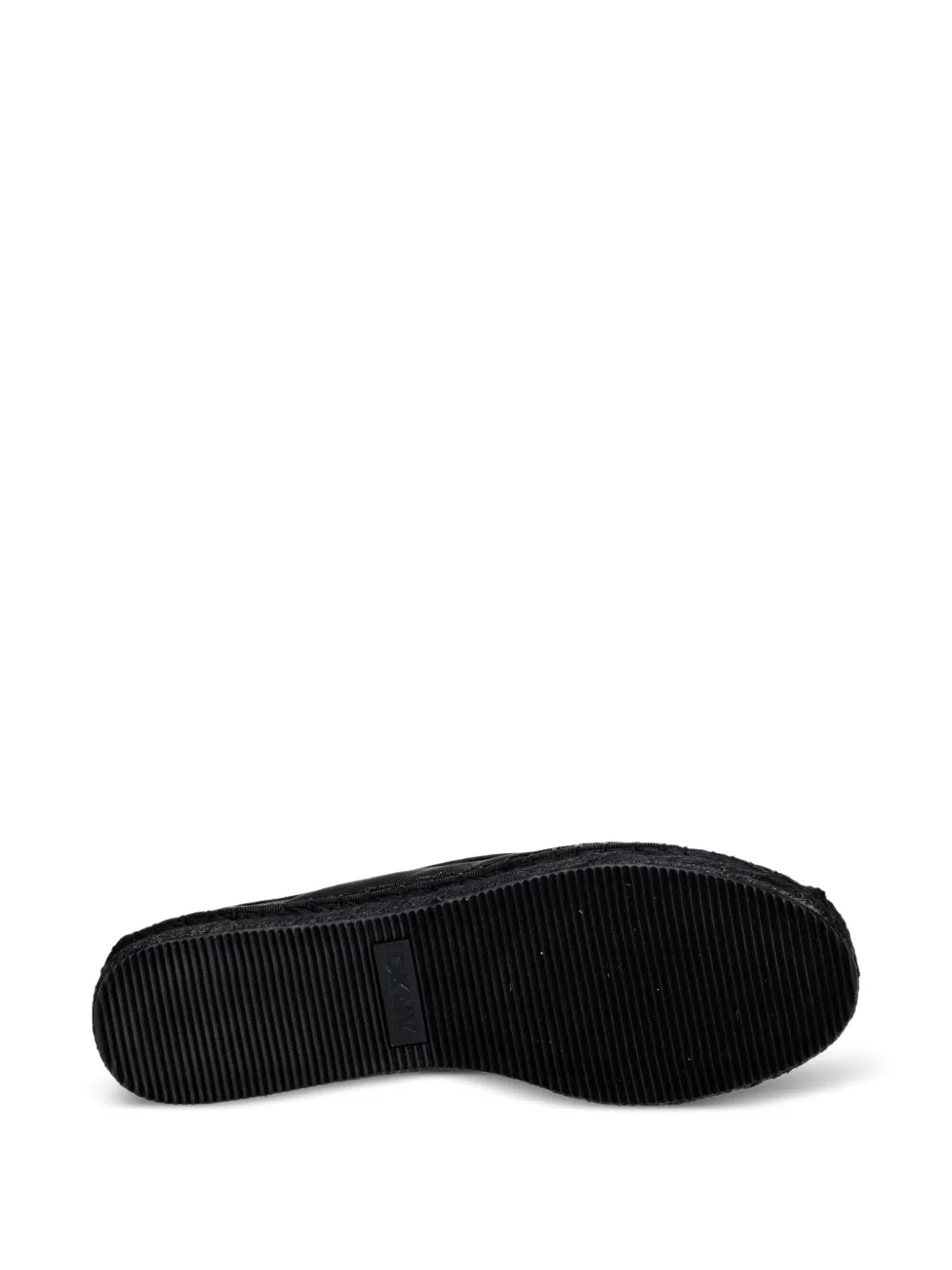 DKNY logo-patch mesh espadrilles Zwart