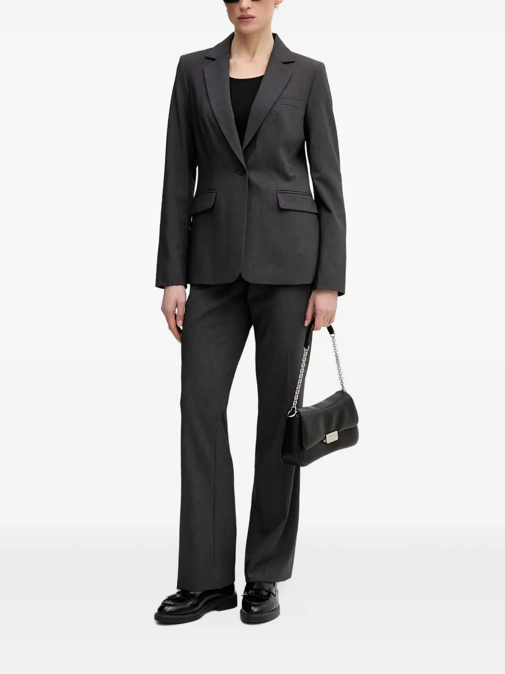 DKNY single-breasted blazer Grijs