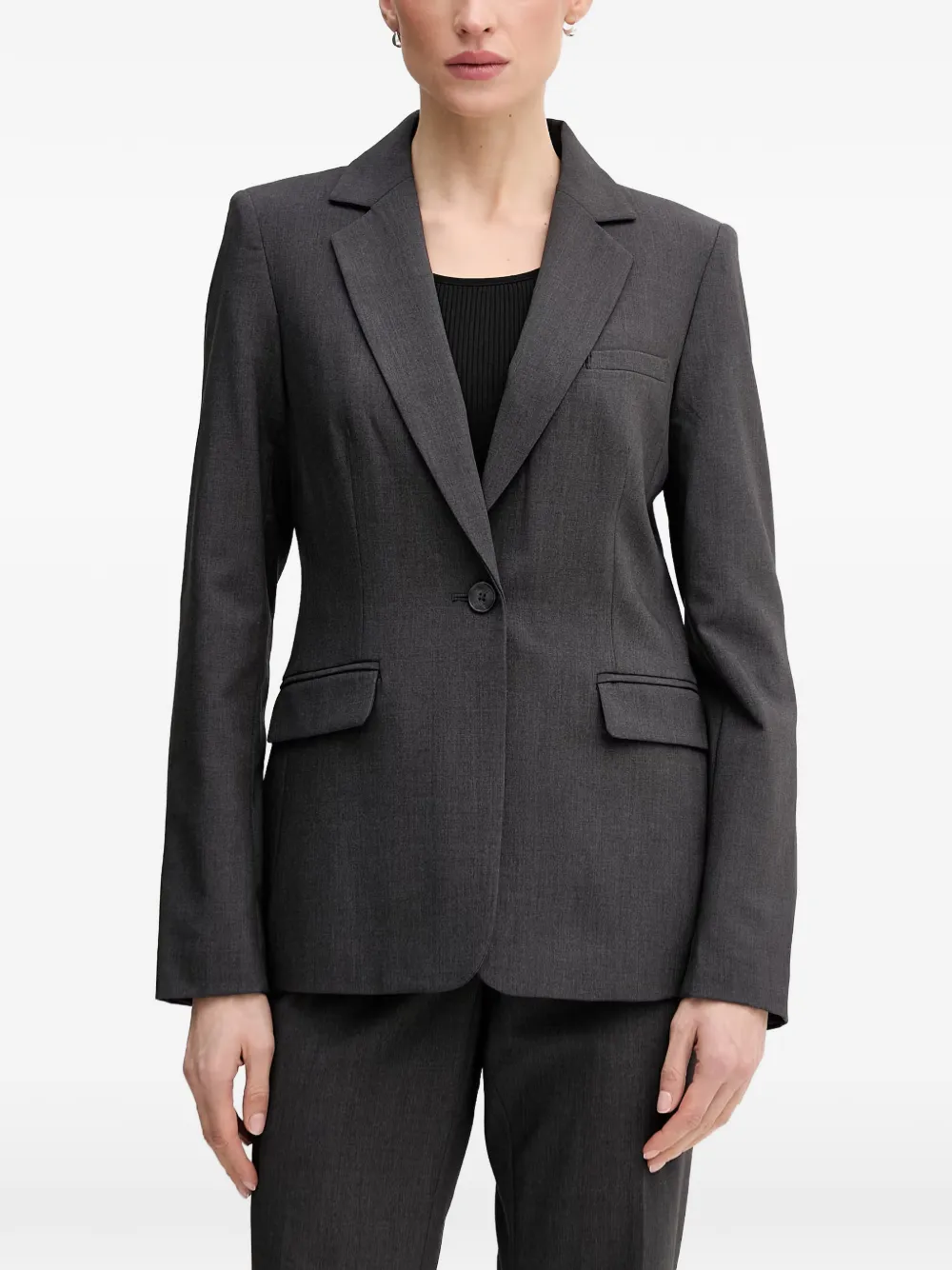 DKNY single-breasted blazer Grijs