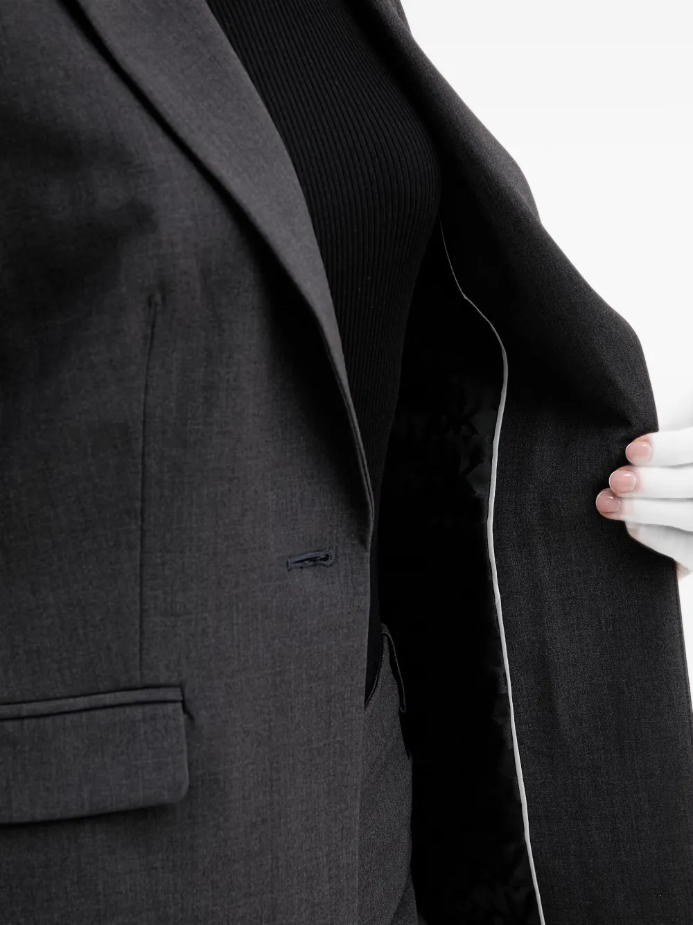 DKNY single-breasted blazer Grijs