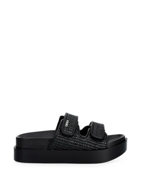 DKNY Piper touch-strap woven slides
