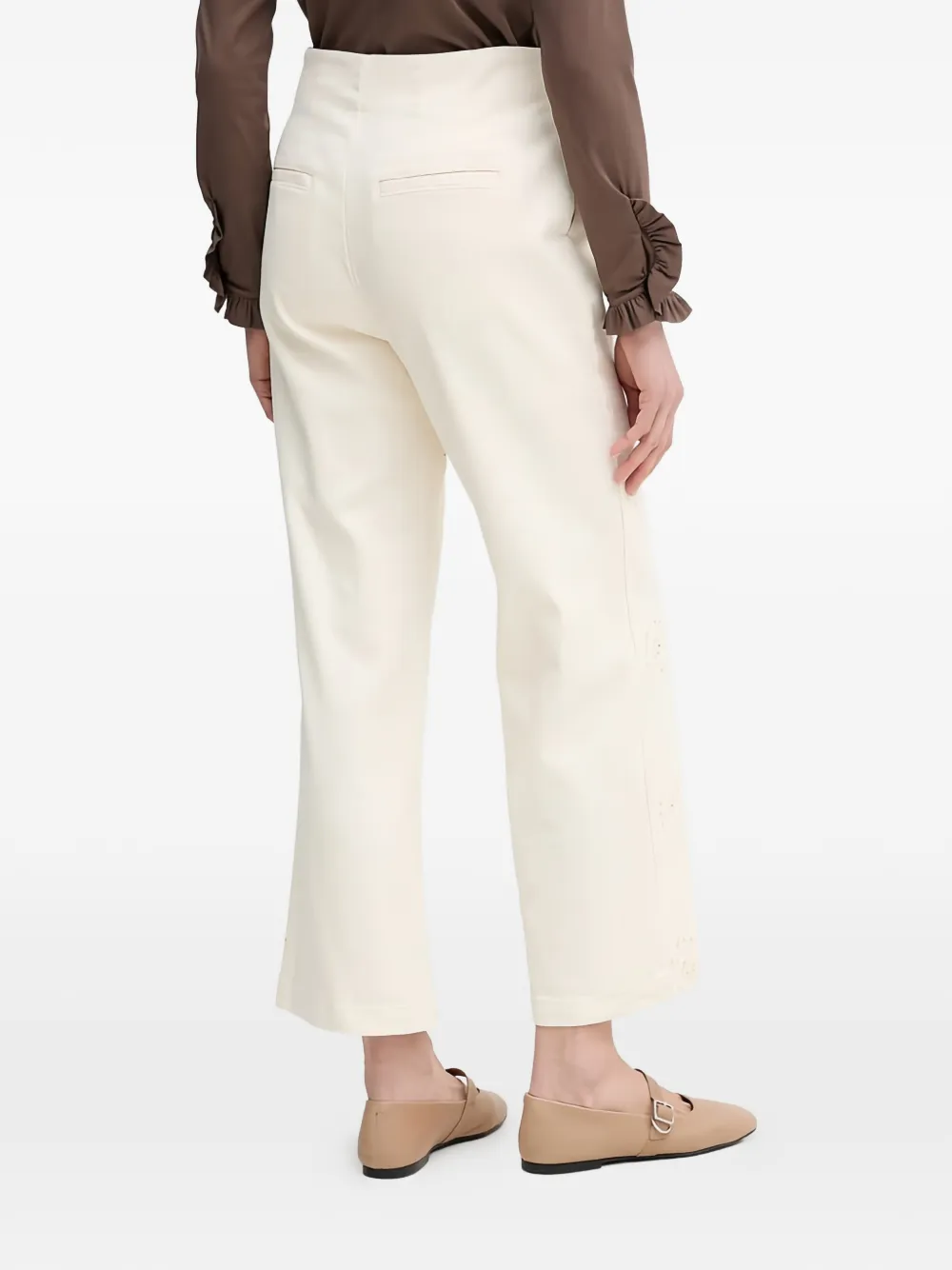 DKNY High waist broek Beige