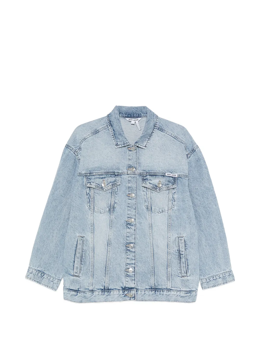 DKNY faded-effect jacket - Blue