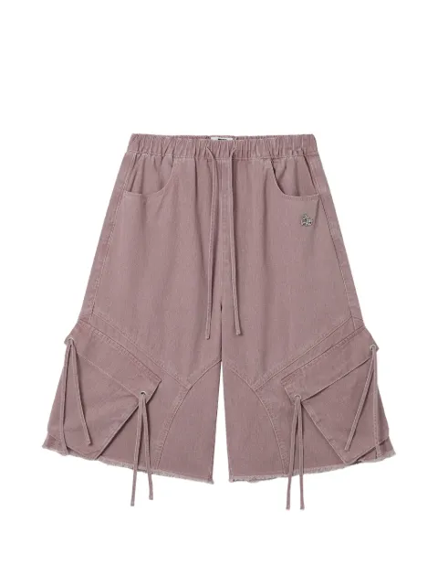 izzue cargoshorts med fransdetalj