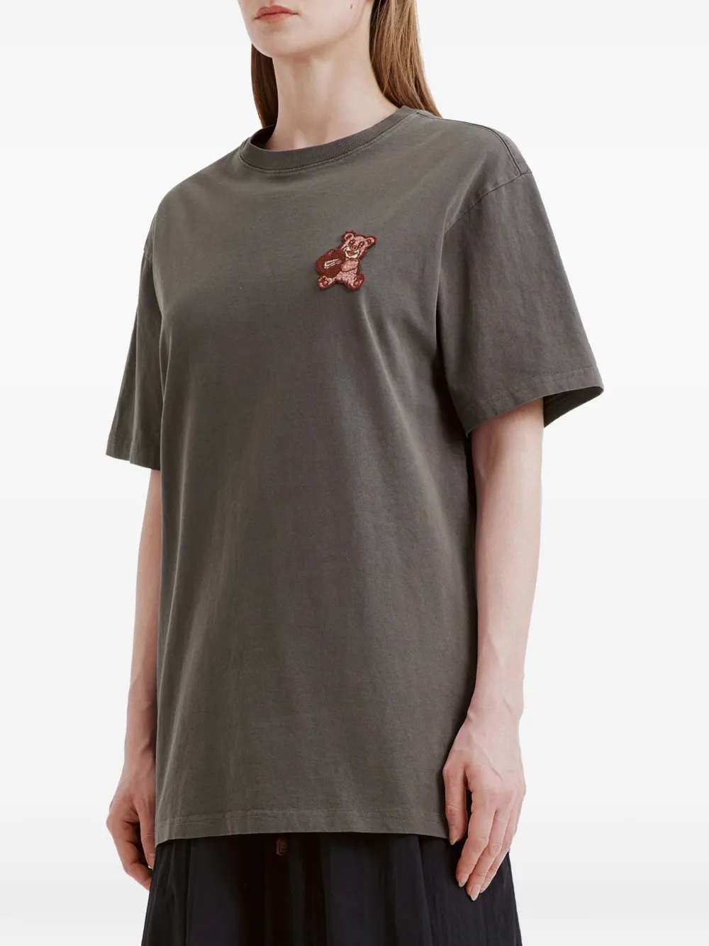  Fingercroxx Crew-neck T-shirt - Grey 