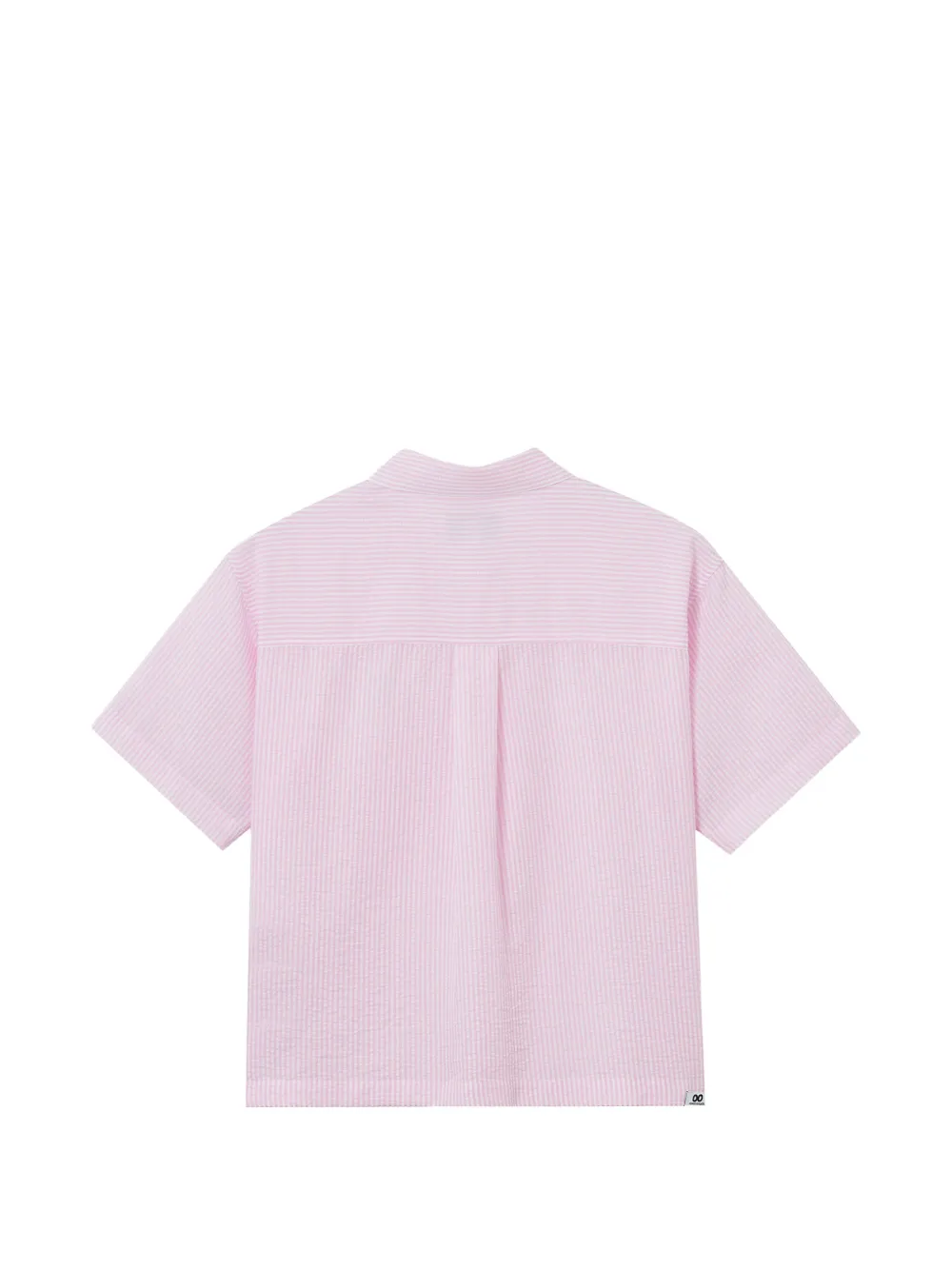  Chocoolate Short-sleeved Striped Shirt - Pink 