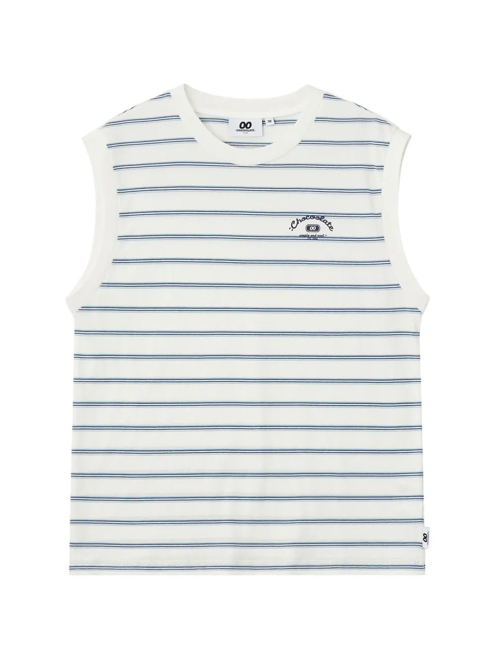 CHOCOOLATE striped sleeveless top - Toni neutri
