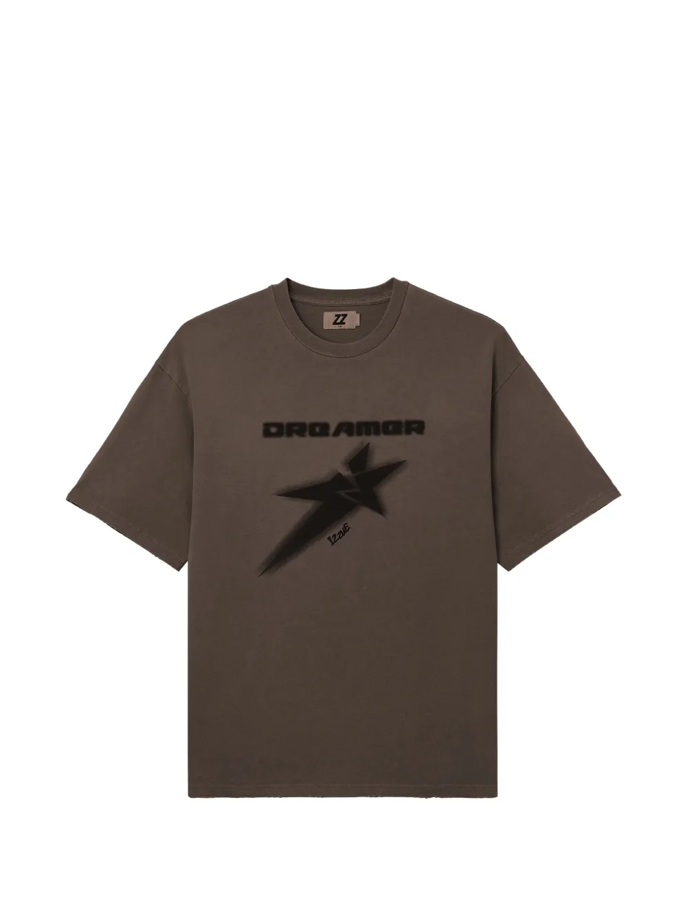 izzue футболка с графичным принтом | коричневый