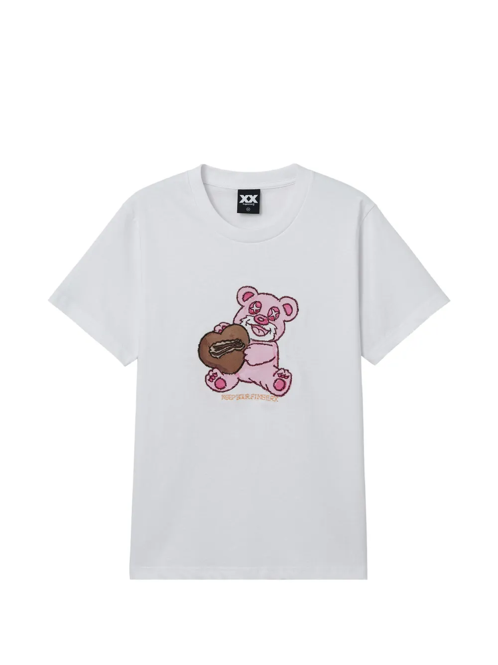 FINGERCROXX crew-neck T-shirt - Weiß