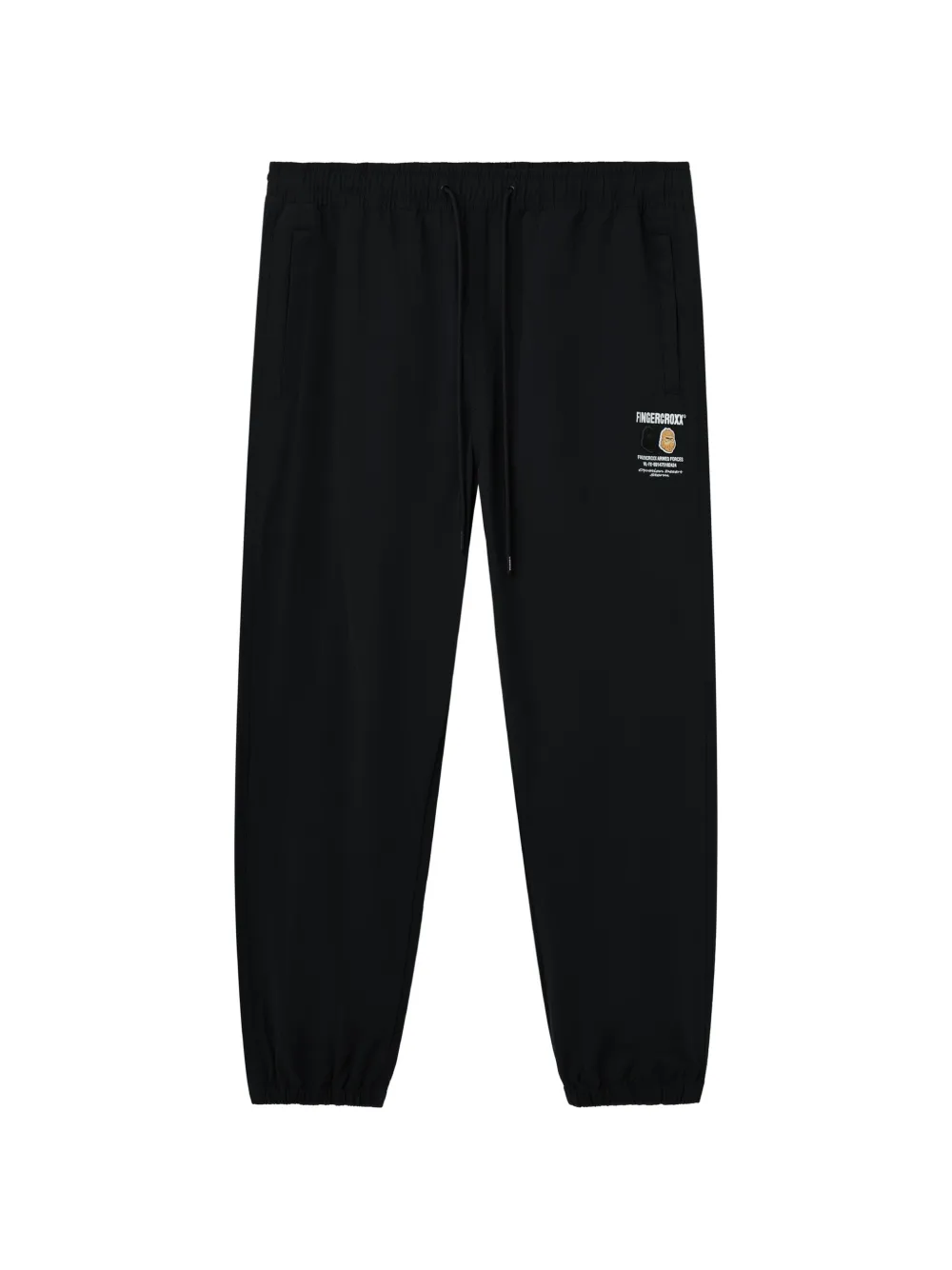 FINGERCROXX drawstring track pants - Nero