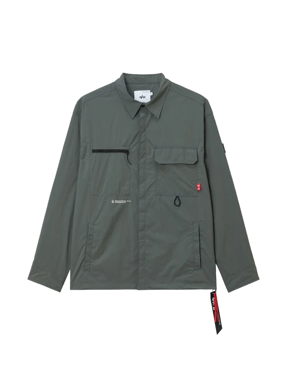 izzue zip pocket jacket - Verde