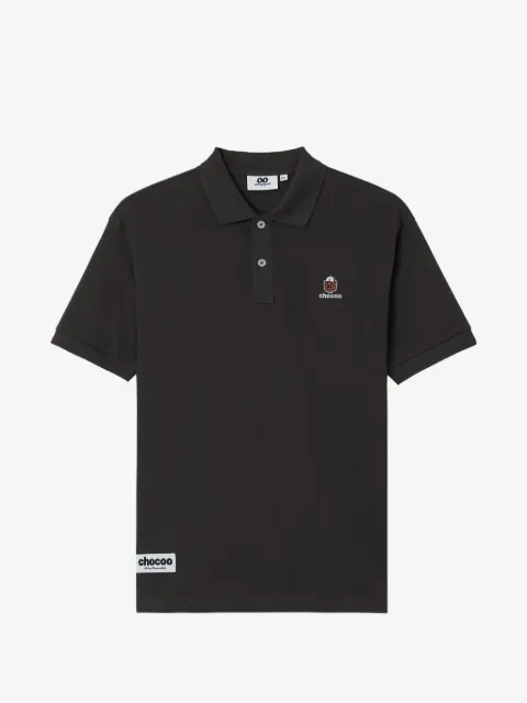 CHOCOOLATE logo-embroidered cotton polo shirt