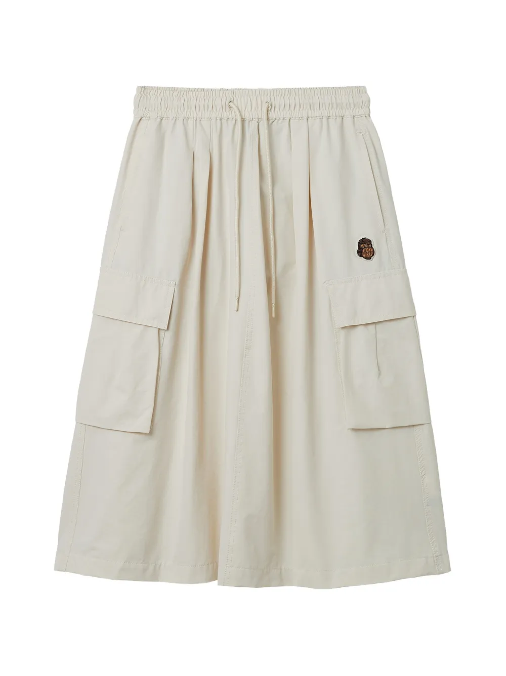 FINGERCROXX drawstring A-line skirt - Bianco