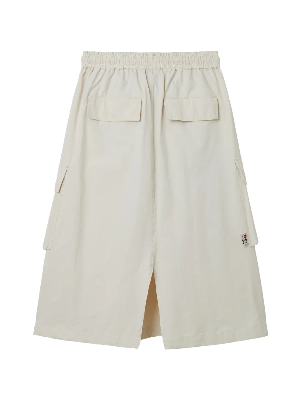  Fingercroxx Drawstring A-line Skirt - White 