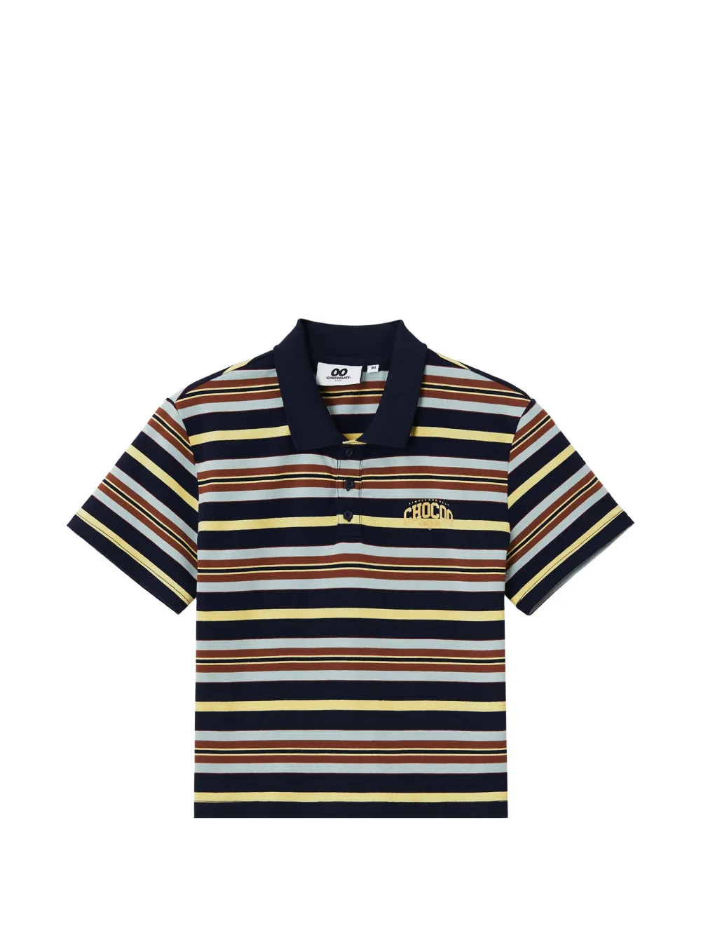 CHOCOOLATE striped polo top - Blau