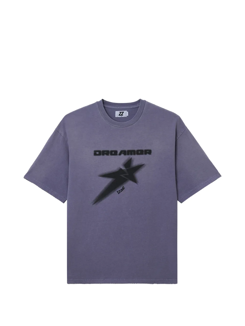 izzue graphic-print cotton T-shirt - Violett