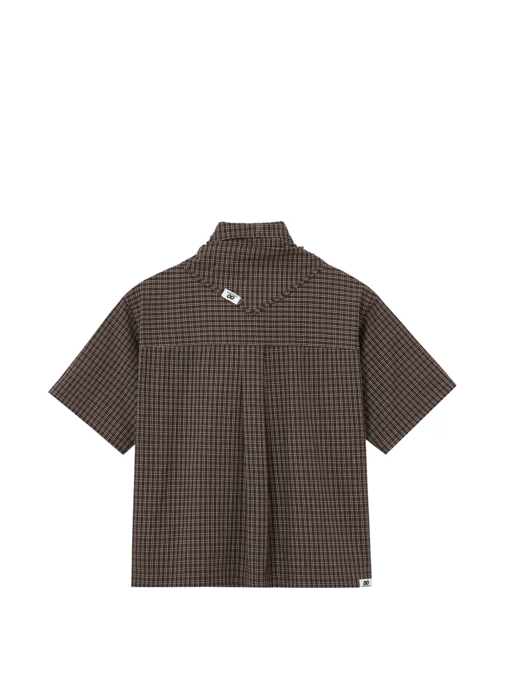 Tie-Fastening Checked Shirt