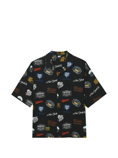 FINGERCROXX graphic-print shirt
