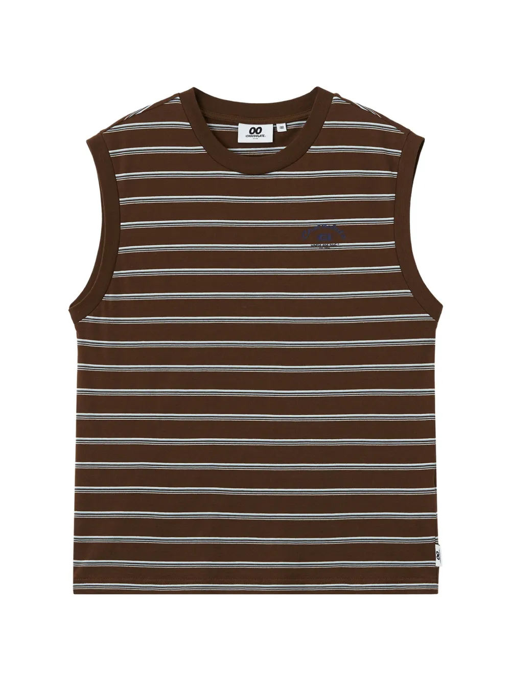 CHOCOOLATE stripe-pattern vest - Marrone