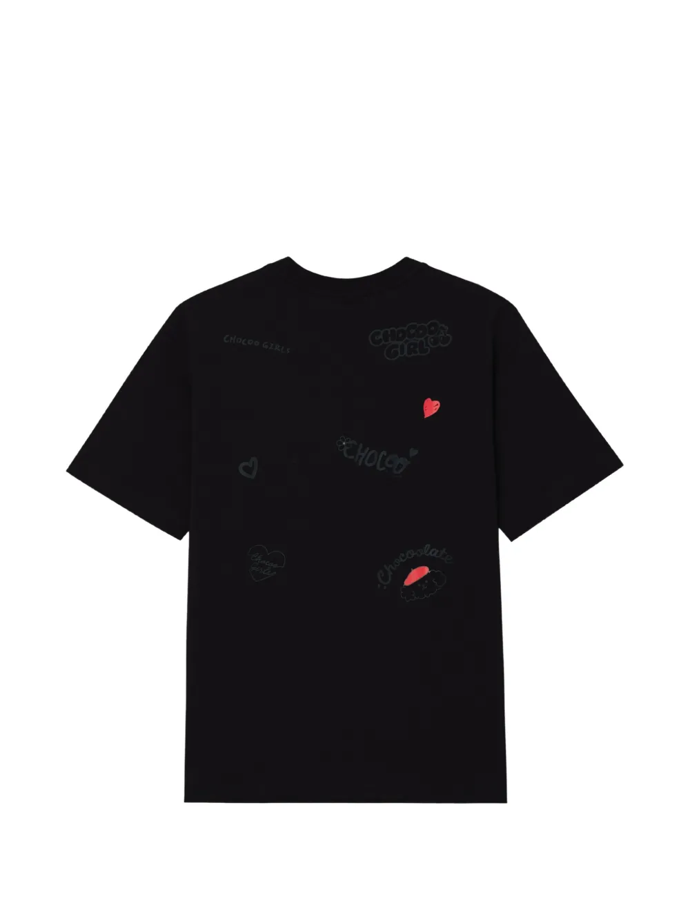  Chocoolate Print T-shirt - Black 