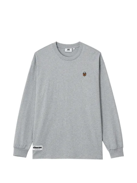 CHOCOOLATE long-sleeved embroidered T-shirt