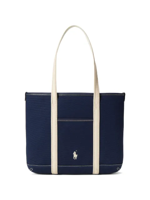 Polo Ralph Lauren embroidered logo tote bag