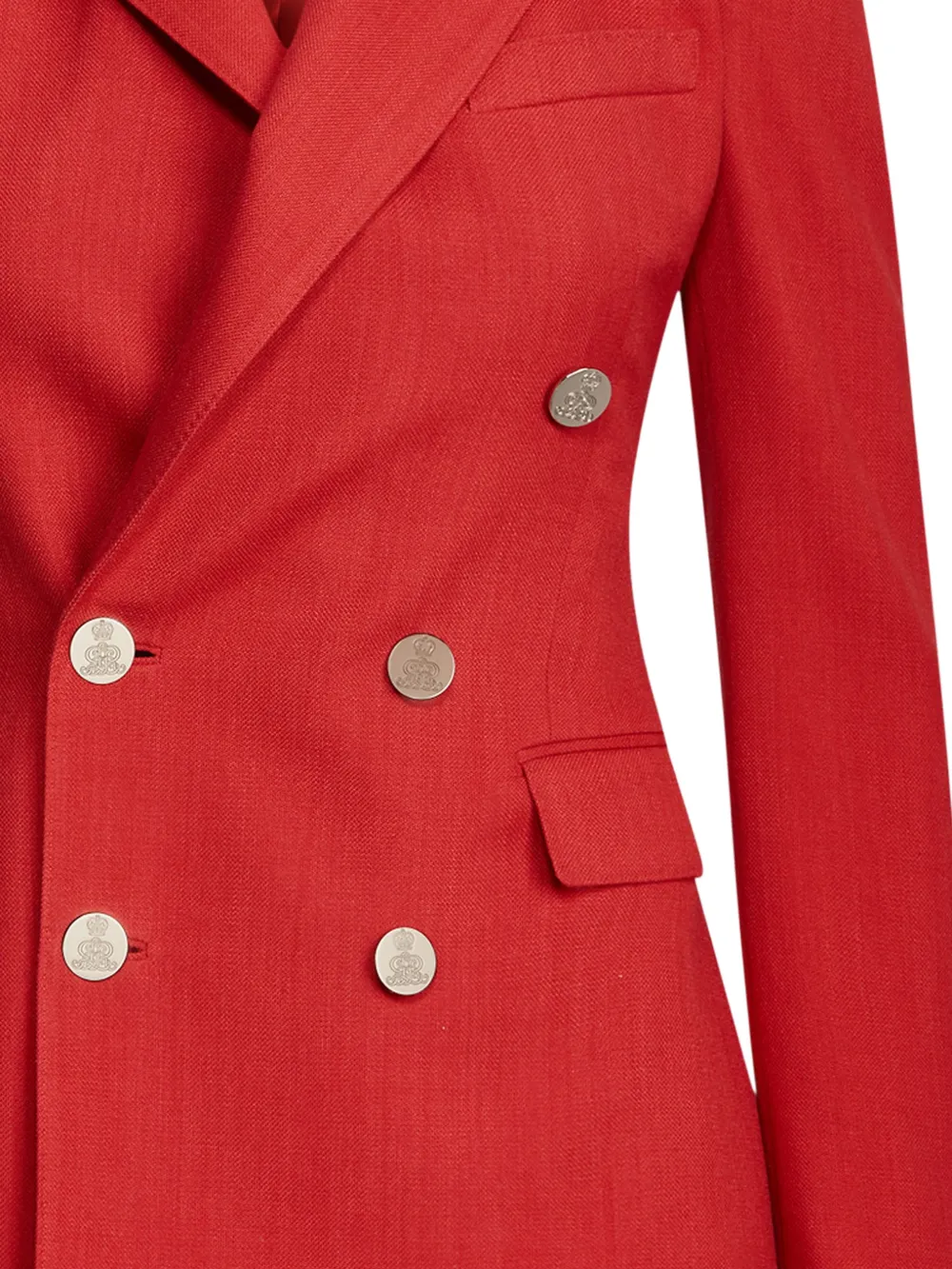 Ralph Lauren Collection Blazer met dubbele rij knopen Rood