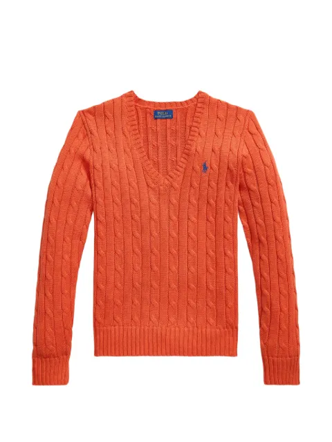 Polo Ralph Lauren — cable-knit V-neck sweater