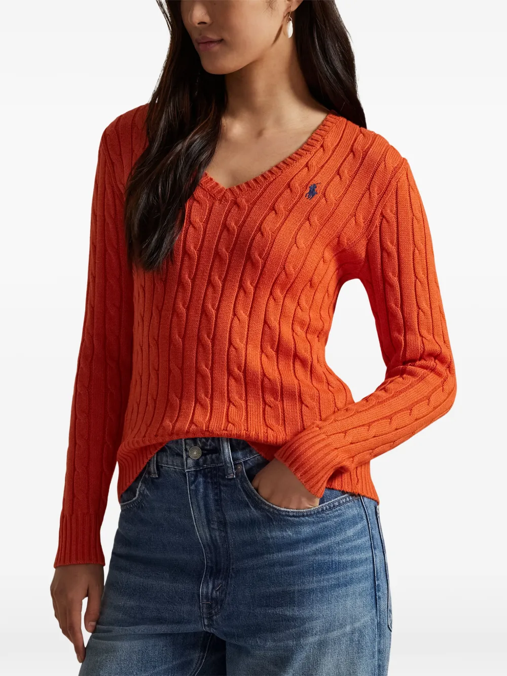 Polo Ralph Lauren Kabelgebreide trui Oranje