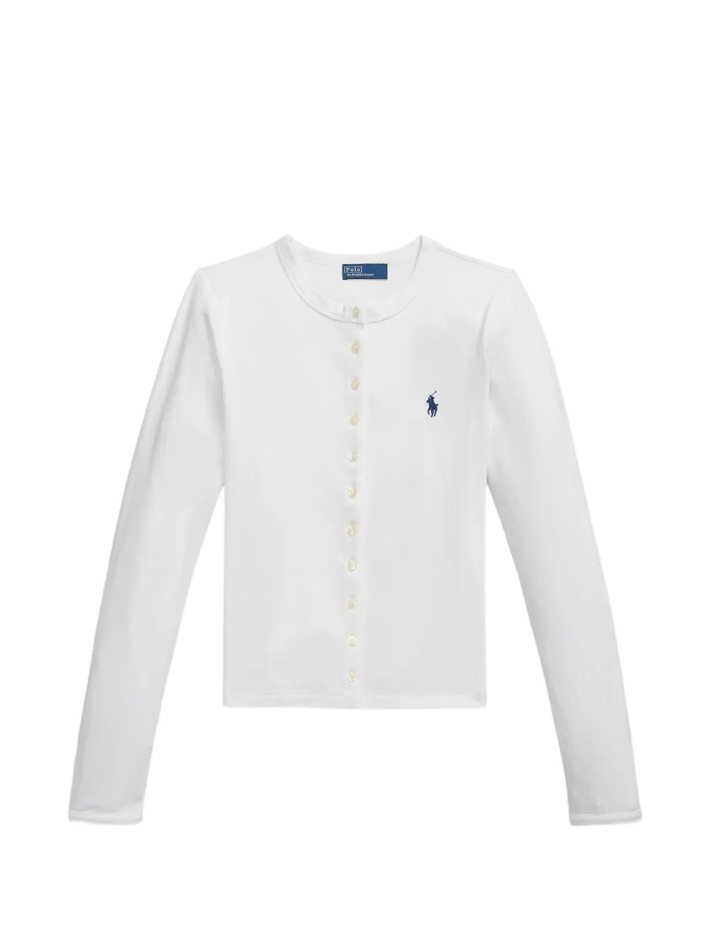 Polo Ralph Lauren logo-embroidered button-front blouse - Bianco