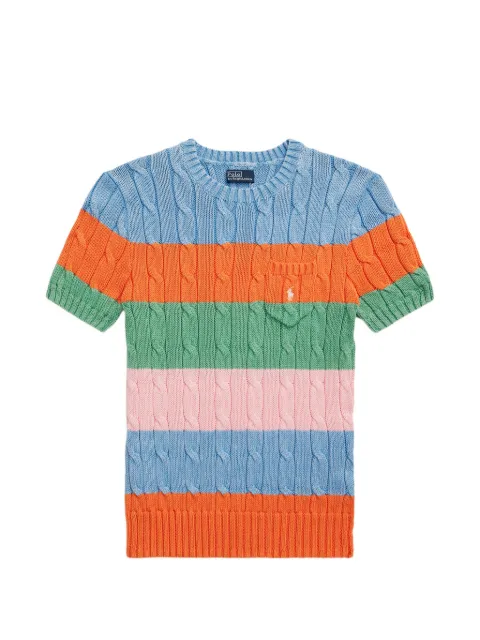Polo Ralph Lauren — striped cable-knit