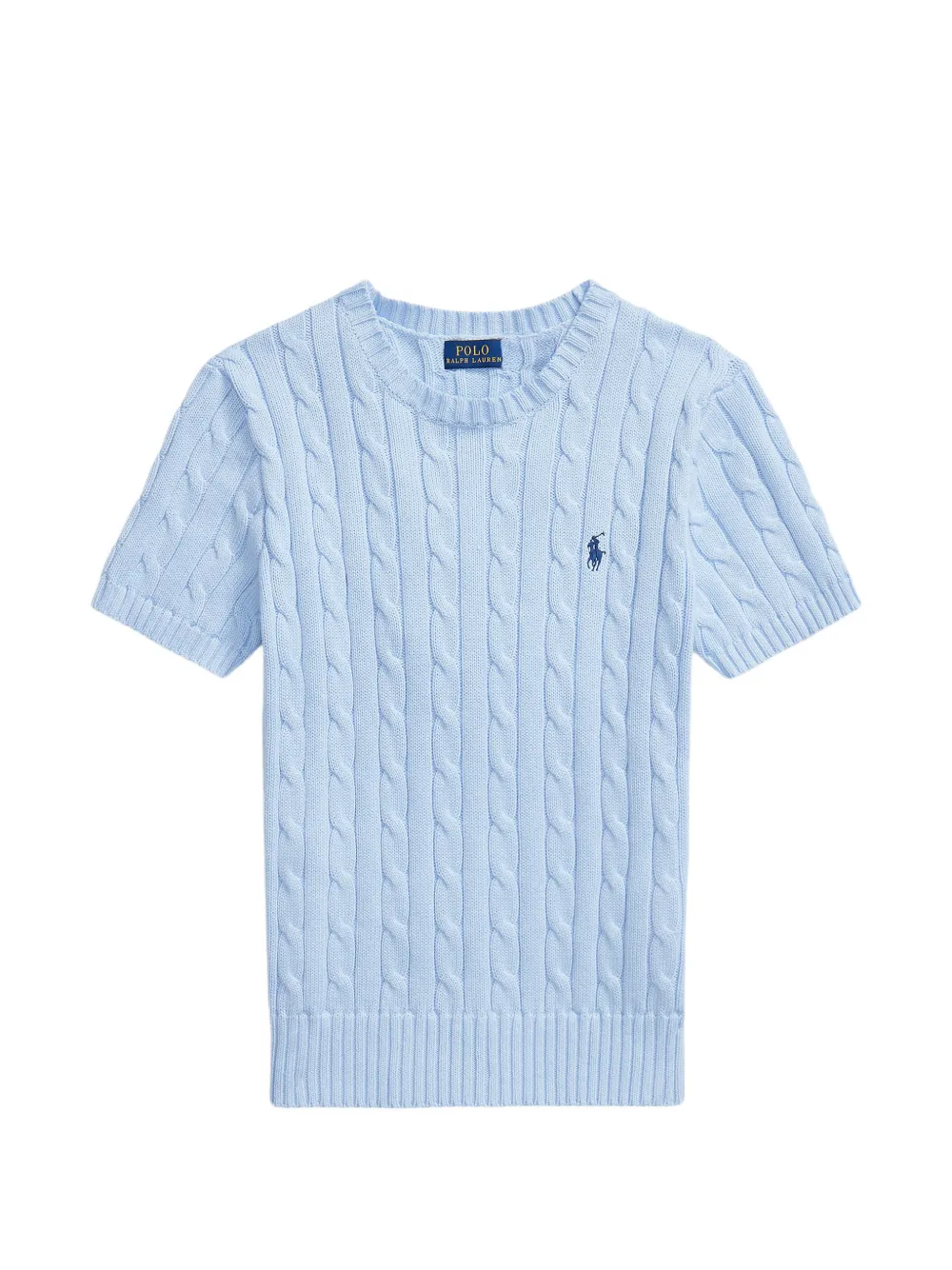 Polo Ralph Lauren Pullover mit Zopfmuster - Blau