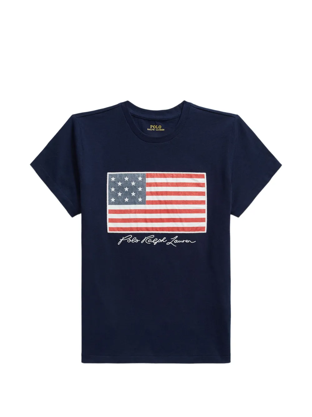 Polo Ralph Lauren flag-print T-shirt - Blu