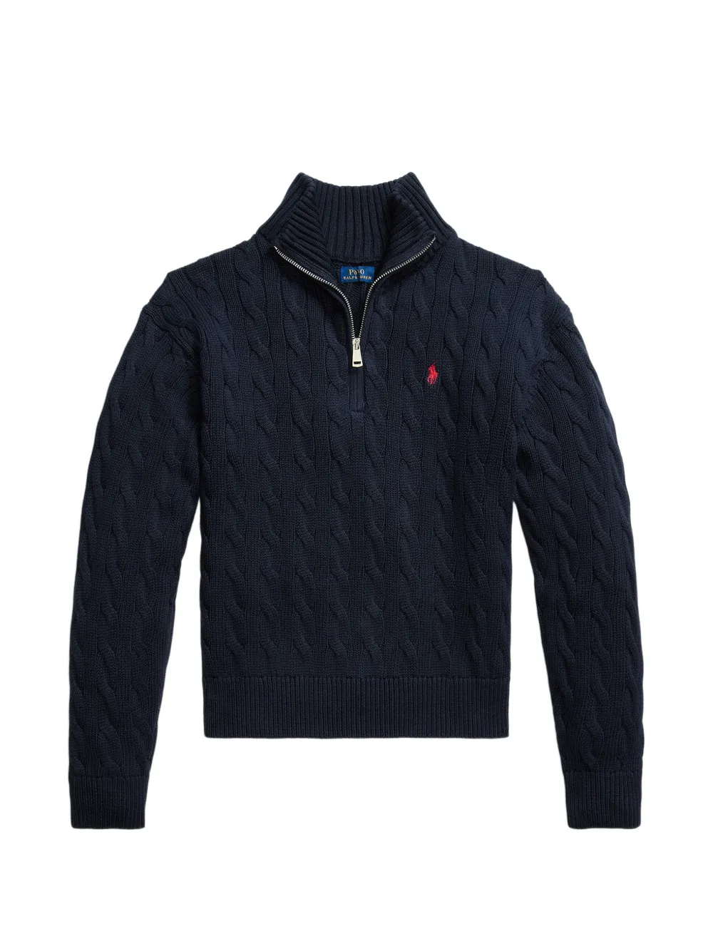 Polo Ralph Lauren cable-knit zip-up sweater - Blau