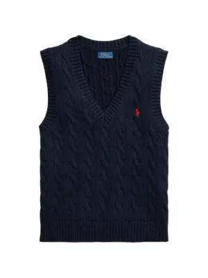Polo Ralph Lauren ケーブルニット ベスト | ブルー | FARFETCH JP