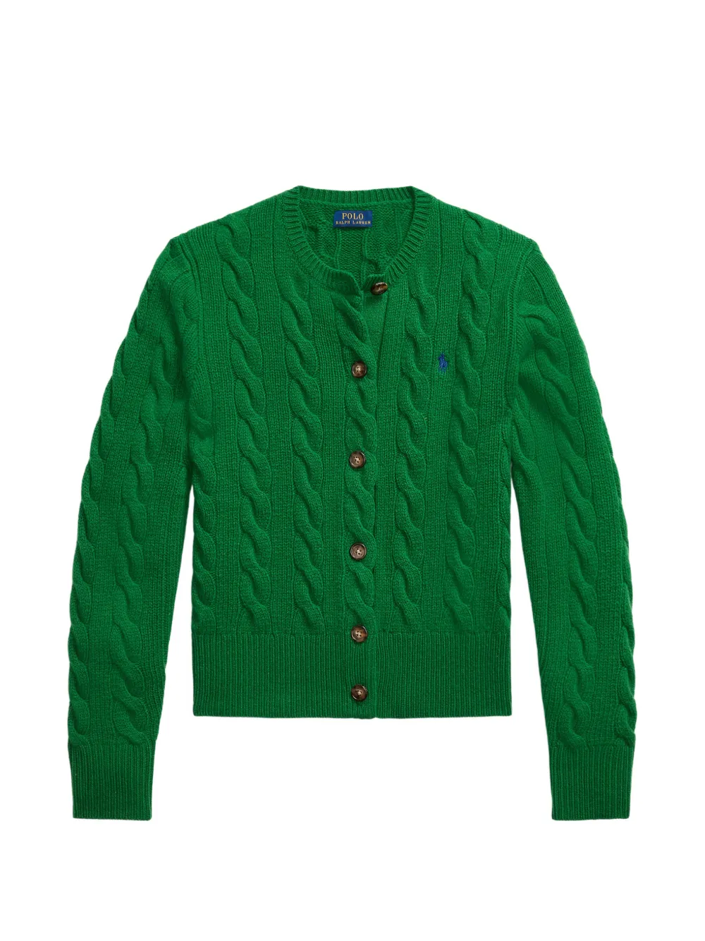 Polo Ralph Lauren Cardigan in maglia a trecce - Verde