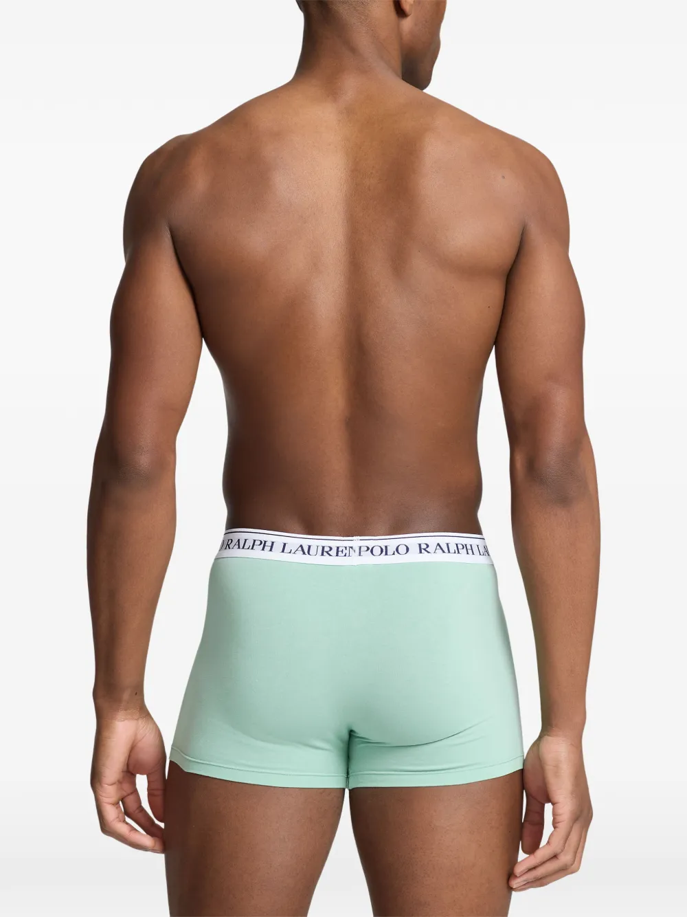 Polo Ralph Lauren Logo-band Boxers (set Of Three) In Green