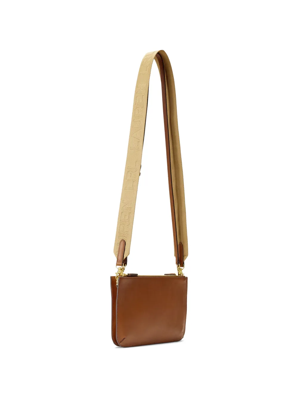 Lauren Ralph Lauren Medium crossbodytas met logoband Bruin