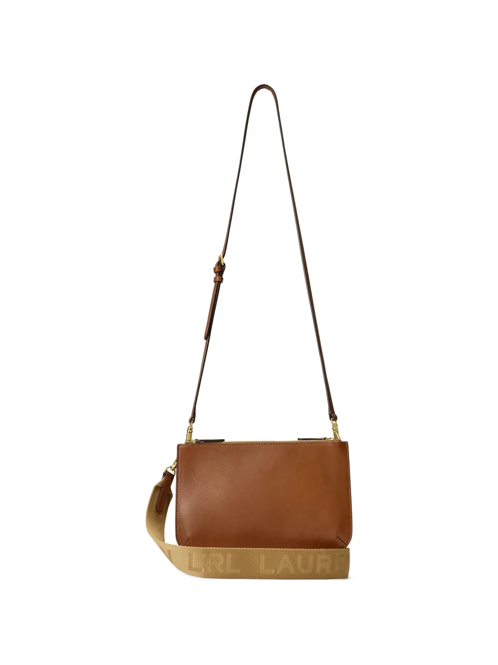 Lauren Ralph Lauren Medium crossbodytas met logoband Bruin