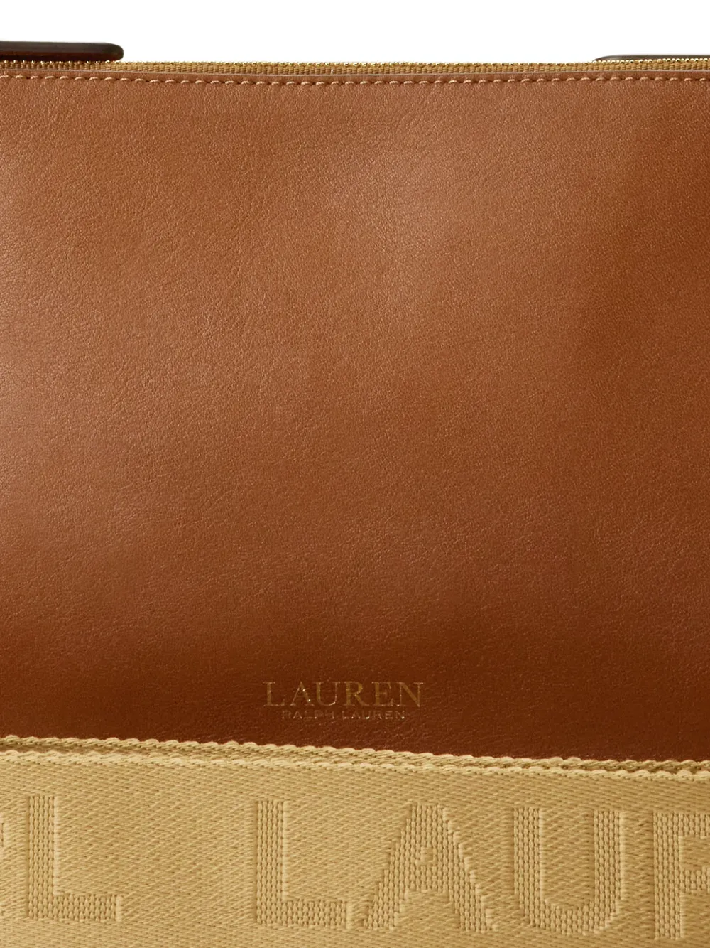 Lauren Ralph Lauren Medium crossbodytas met logoband Bruin